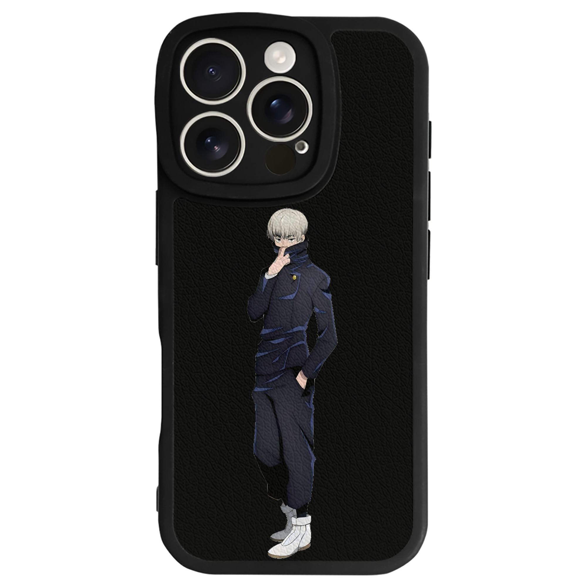 （画像用） 呪術廻戦 Jujutsu Kaisen 【iPhone 16シリーズ対応】シリコンスマホケース（レザー調） 材質：シリコン